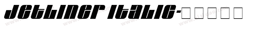 Jetliner Italic字体转换